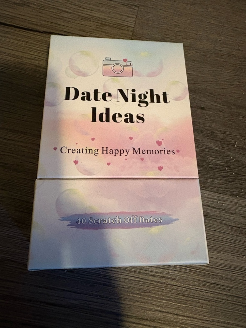 NEW Date Night Ideas Scratch-Off Cards - Pastel Pink & Cream
